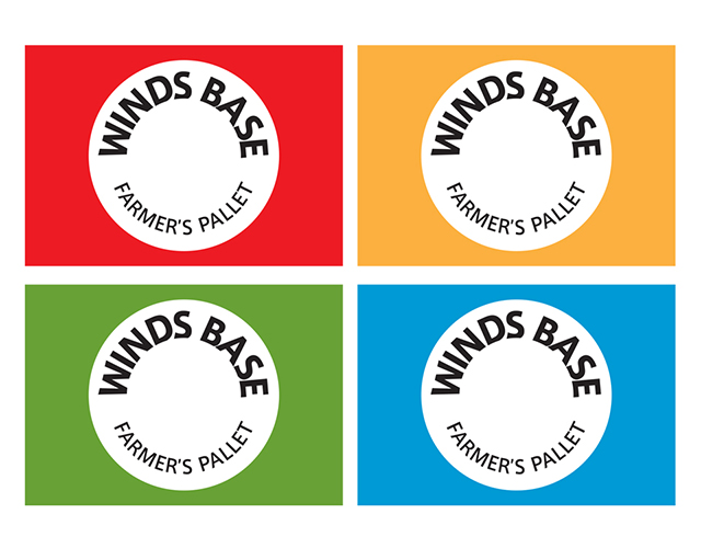 農産物直売所「WINDS BASE」ロゴデザイン